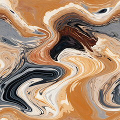Abstract background with waves - Generative AI