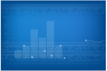 Digital cyber, Globalization, Hi tech internet technology abstract vector modern hi speed background, illustration vector..