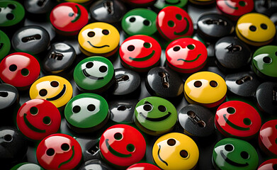 balls on black background