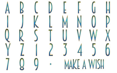 Make a wish magical alphabet 