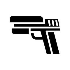 Superhero gun icon