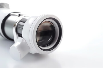 Medical examination and prevention tool a white dermatoscope usually used by dermatologist doctor, close-up photo, lots of details, created with Generative AI