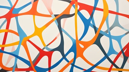 Concept of neurodiversity represented by an abstract network of interconnected lines, symbolizing the variety and complexity of human minds and the cognitive diversity in our society. Generative AI