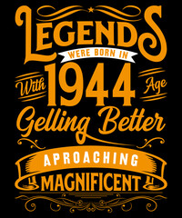 Legends quotes  typography print template vector illustration design