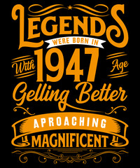 Legends quotes  typography print template vector illustration design