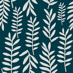 Floral print. Seamless pattern. Hand drawn style.
