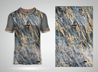 Sport jersey t-shirt. Jersey mockup. Sport pattern fabric textile