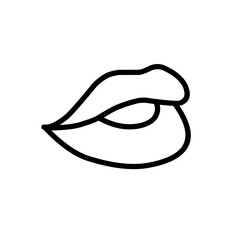 Lips Line Icon