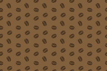 コーヒー豆のシームレスなパターン背景