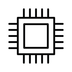 chip sign symbol vector glyph icon