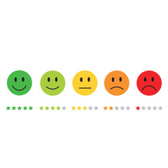 Conjunto de iconos emoticones. Caritas de reacciones. Concepto de reacciones de chat, emoji. Vector
