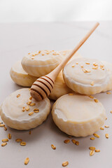 Handmade soap with the addition of natural honey.