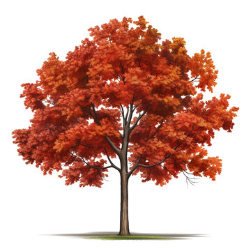 beautiful tree on a transparent background for decorating the project Publications and websites