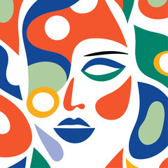 Colorful minimalist pattern
