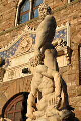 Statue place de la Signoria à Florence. Italie