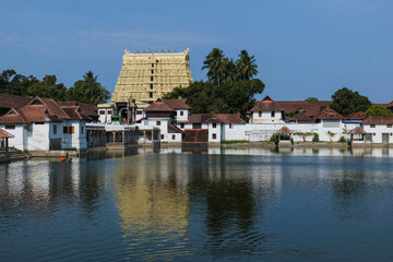 Fototapeta na wymiar Shree Padmanabhaswamy Temple