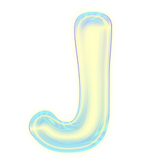 Cute pastel holographic font, rainbow letters Used for various graphic work.