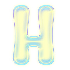 Cute pastel holographic font, rainbow letters Used for various graphic work.