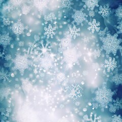 Christmas background of snowflakes