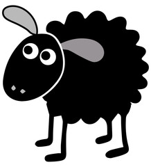 Black sheep  Vector design