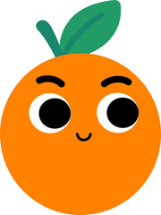 Basic Orange Face Look Right