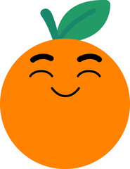 Orange Face Close Eye Smile