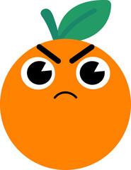 Orange Face Angry