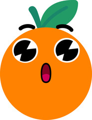 Obraz premium Orange Face Over Oh