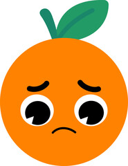 Orange Face Sad