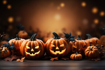 Crafting Halloween Vibes. White Blank Horizontal Sheet Featuring Fun and Scary Elements, copy space to text