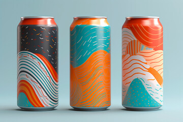 Fototapeta premium Soda Can Abstract Design