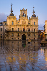 A Step Back in Time: Exploring Astorga's Historic City Hall on Plaza Mayor, Spain