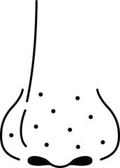 目 白黒 アイコン03