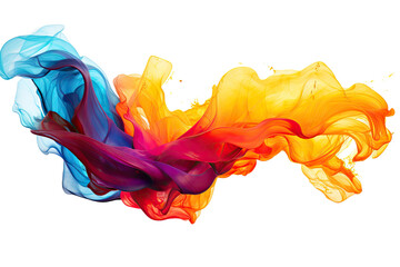 Fototapeta premium harmonious patterns swirling in an abstract shape isolated on a transparent background, generative ai