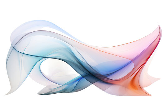 harmonious patterns swirling in an abstract shape isolated on a transparent background, generative ai