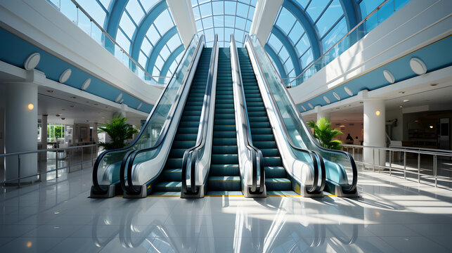 Indoor Escalator In Business Architecture Generative AI