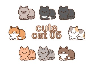 Illustration of an army of cute little cats