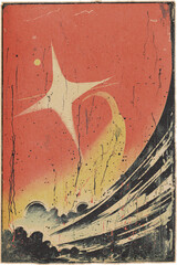 Pulp Art Comic Book Print Machine Backgrounds 8 High Resolution JPGs Vintage Inspired Design
