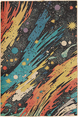 Pulp Art Comic Book Print Machine Backgrounds 8 High Resolution JPGs Vintage Inspired Design
