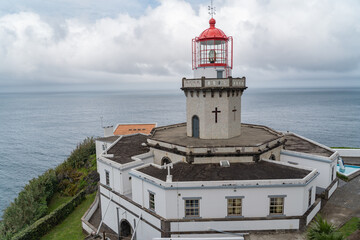 Fototapeta na wymiar Lighthouse on Sao Miguel in the Azores. 