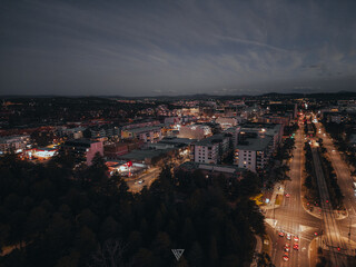 night view of the city