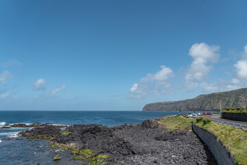 Where the sea meets land on Sao Miguel Island of the Azores. 