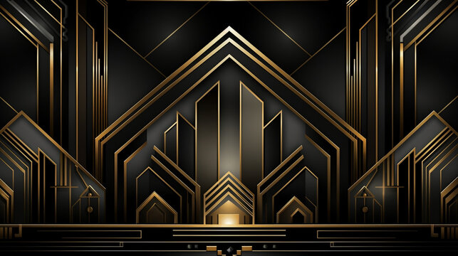 Premium AI Image  Bring the lavish style of the Great Gatsby to your party  with dazzling party decorations that capture the opulence of the era  Generated by AI