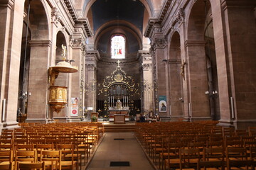 La cathédrale Saint Christophe, construite au 18ème siècle et de style classique, ville de...