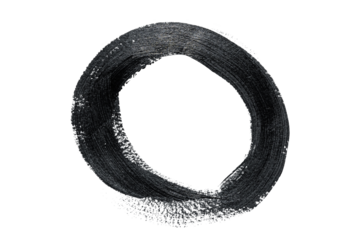 Black acrylic paint, ink brush stroke, brush, line, art. Clean artistic design stripe elements. Isolated Hand Drawn PNG Texture. Transparent background.