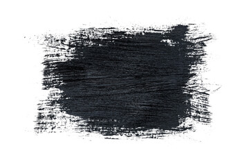 Black acrylic paint, ink brush stroke, brush, line, art. Clean artistic design stripe elements....