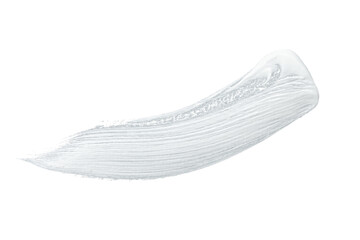 White acrylic paint, ink brush stroke, brush, line, art. Clean artistic design stripe elements....