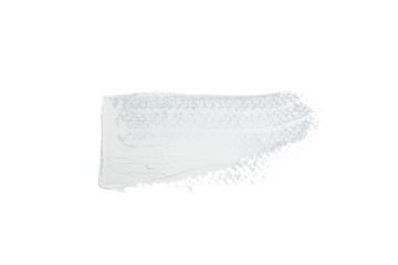 White acrylic paint, ink brush stroke, brush, line, art. Clean artistic design stripe elements. Isolated Hand Drawn PNG Texture. Transparent background.