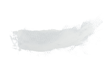 White acrylic paint, ink brush stroke, brush, line, art. Clean artistic design stripe elements. Isolated Hand Drawn PNG Texture. Transparent background.