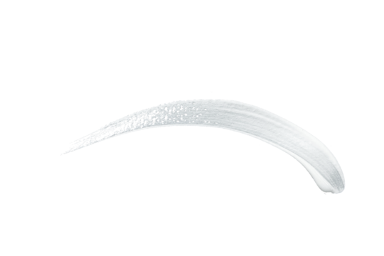 White acrylic paint, ink brush stroke, brush, line, art. Clean artistic design stripe elements. Isolated Hand Drawn PNG Texture. Transparent background.